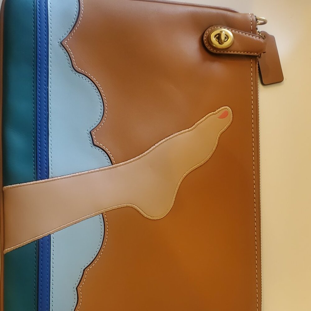 Coach X Tom Wesselmann Large Turnlock Wristlet